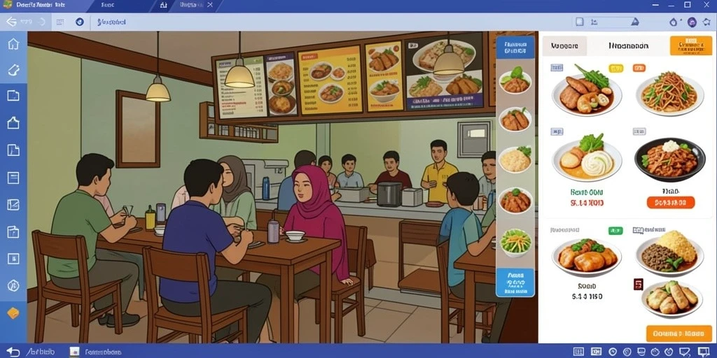 Tampilan antarmuka yang ramah pengguna.