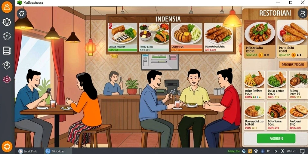 Tampilan permainan yang menarik dengan grafik memukau.