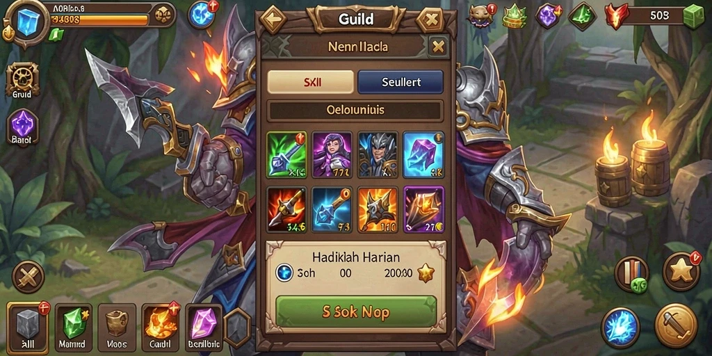 Screenshot memperlihatkan mesin slot dengan tema yang menarik.