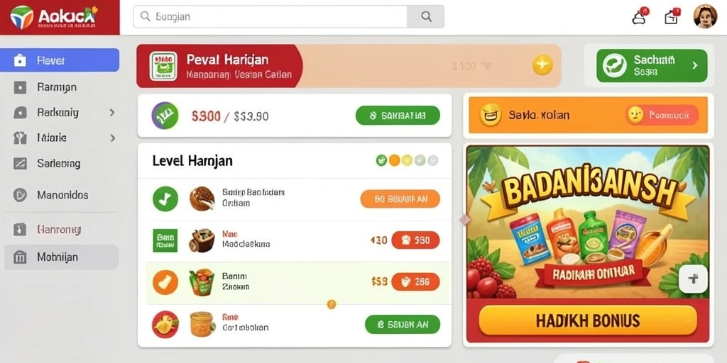 Tampilan antarmuka yang menarik dan user-friendly.