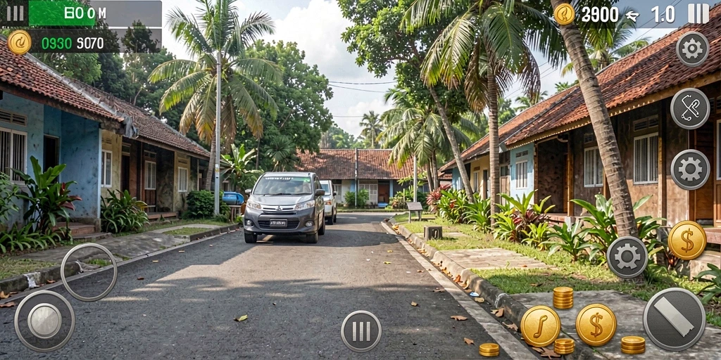 Tampilan antarmuka permainan yang menarik.
