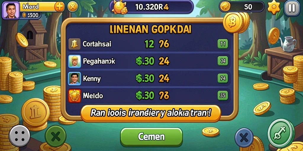 Tampilan awal yang menarik dan penuh warna.