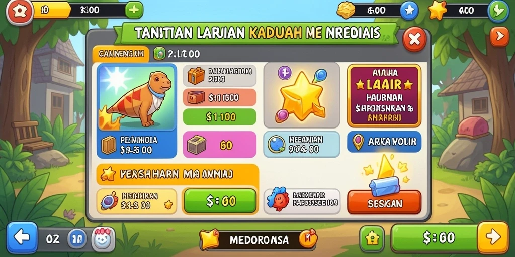 Tampilan antarmuka pengguna yang menarik.