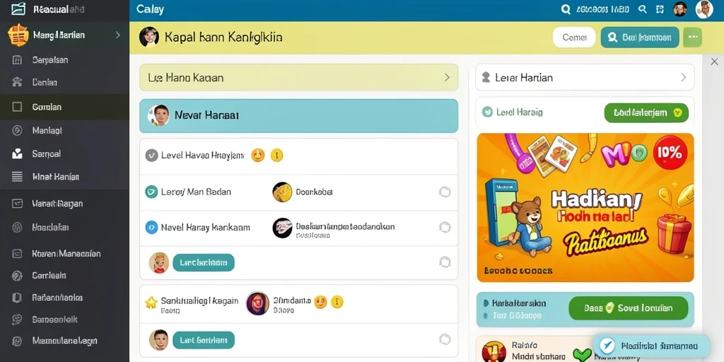 Antarmuka yang ramah pengguna dan menarik.